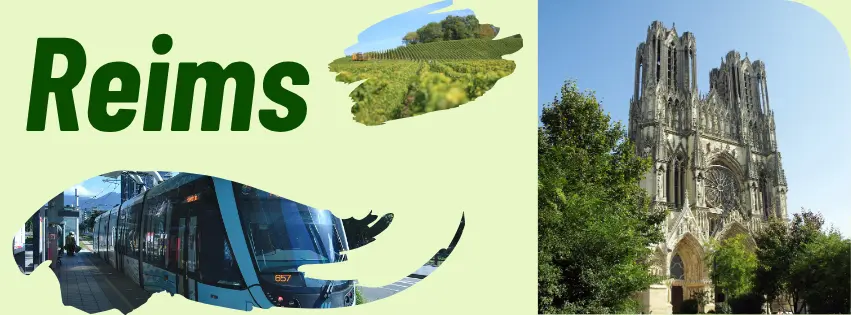 Cathédrale de Reims, tramway et vignes : Strat Eco accompagne les copropriétés rémoises dans leur rénovation énergétique avec MaPrimeRénov', CEE et Climaxion.